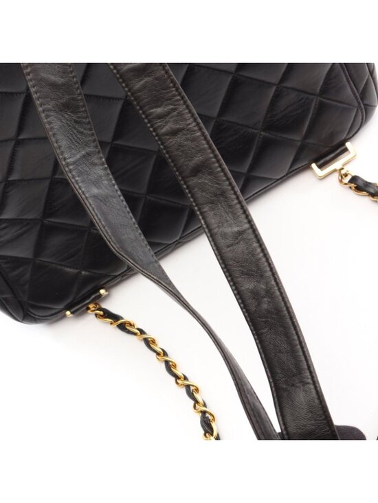 Chanel Backpack Quilted Black Lambskin main image 3